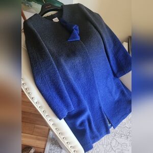 Armani Collezioni Blue and Black Cape